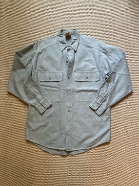 ✰ vintage grey mens button up ✰